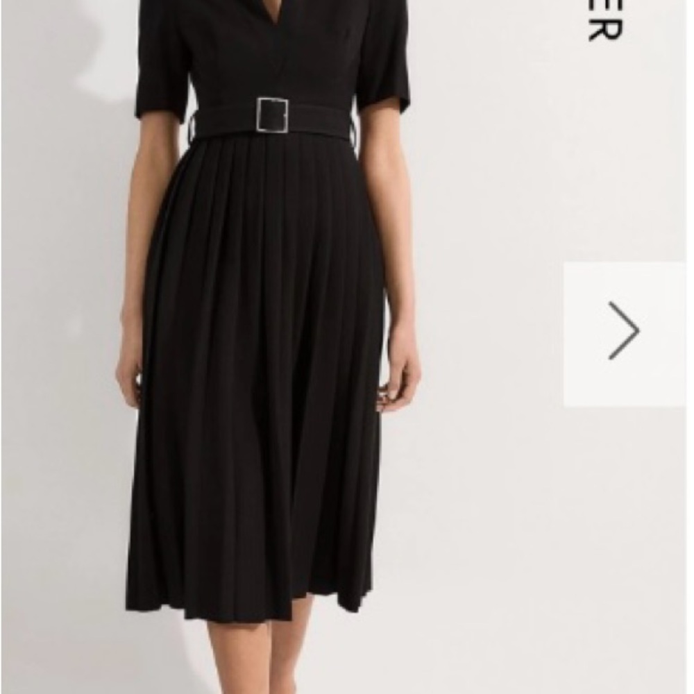 Karen Millen pleated belted dress size M